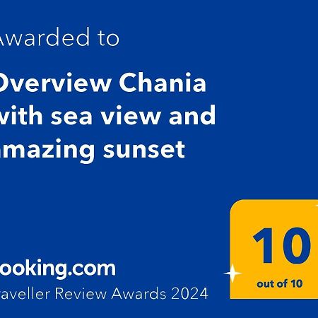 Overview Chania With Sea View And Amazing Sunset Exterior foto