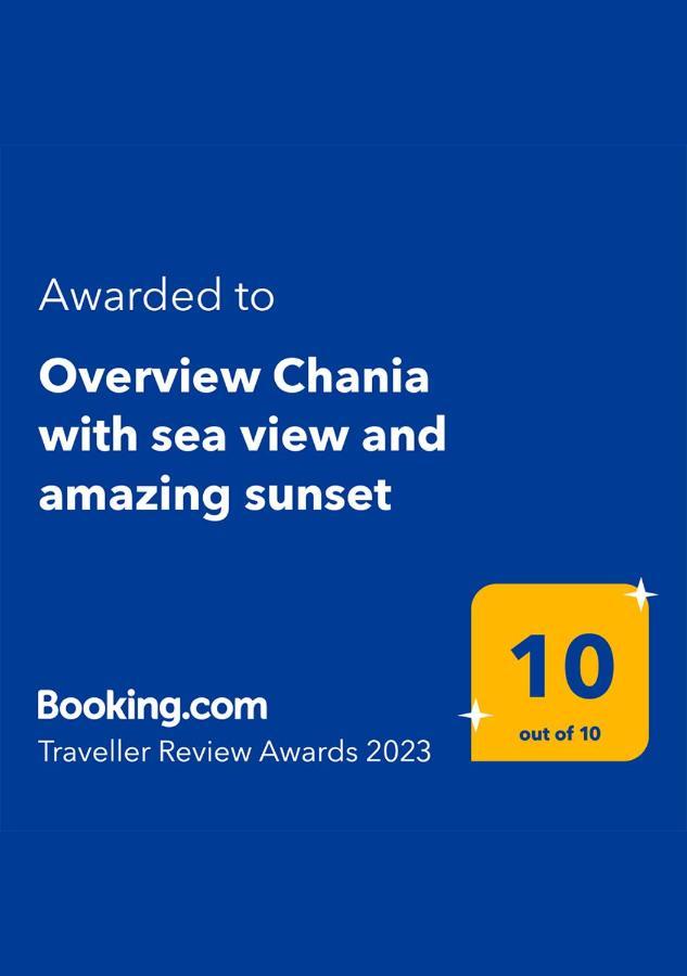 Overview Chania With Sea View And Amazing Sunset Exterior foto