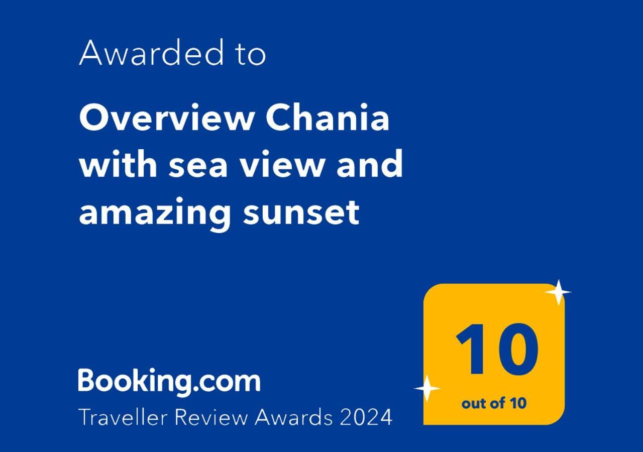 Overview Chania With Sea View And Amazing Sunset Exterior foto